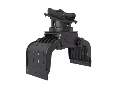 Excavator Grapple - Hydraulic sorting grab 3D print model