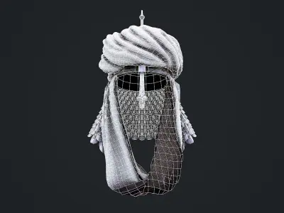 Medieval Helmet 1 3D Model Low-poly 3D model
