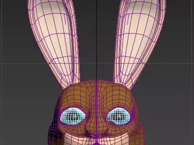 cartoon rabbit 3D model purchase
