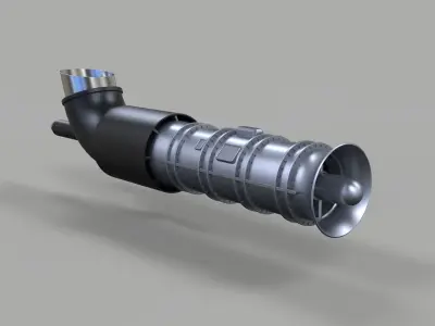 Jet engine 3 3D model