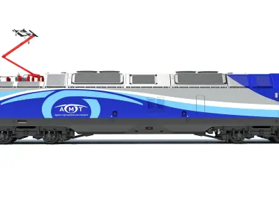 Exo ALP-45DP Locomotive Train 3D model
