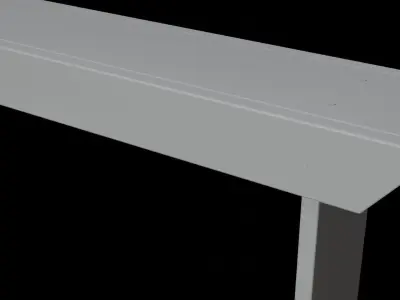 Old Wooden Vintage Bench Free low-poly 3D model