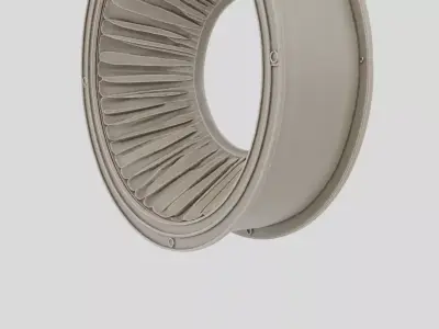 Industrial Factory Ventilation Duct Segment for 3D print 3D model