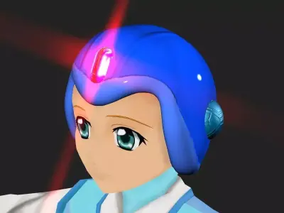 Megaman Model X Basic Helmet 3D model