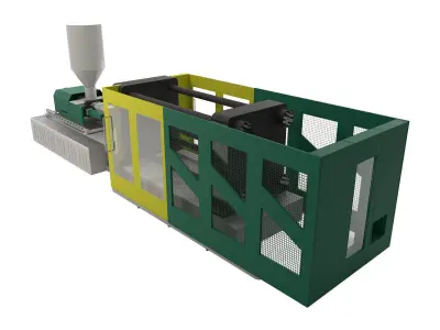 Injection Molding Machine 3D model 3D model