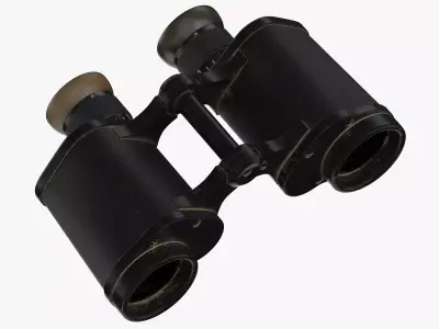 Vintage Binoculars 3D model