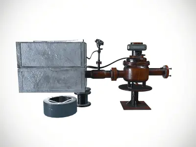 Mini oil pump Setup 3D model
