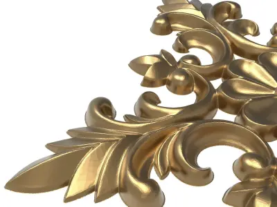 decorative pattern ready for 3D printing 3D model