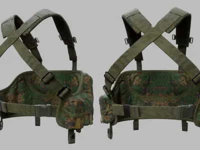 Tactical Vest Low-poly 3D model buy
