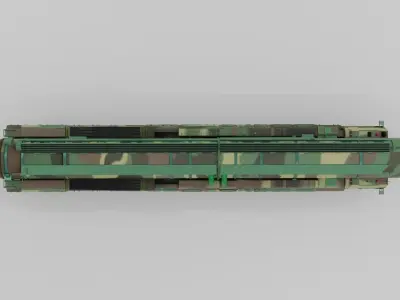 Hwasong-18 Missile Launcher Low-poly 3D model