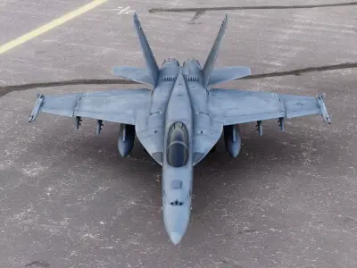Boeing Super Hornet FA-18E Single Seat 3D model