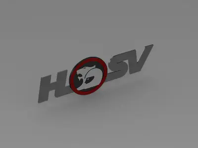 hsv logo 3D model by Sergey