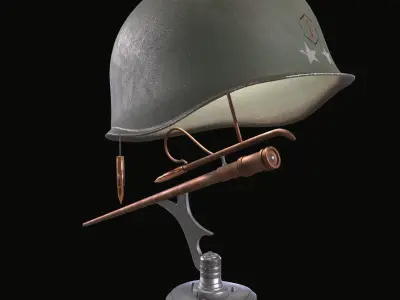 war relic  Free low-poly 3D model