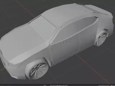 SUV Low-Poly Game-ready Low-poly 3D model