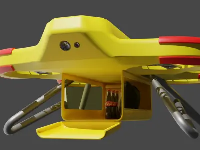 Delivery drone 3D model purchase