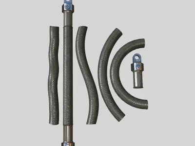 Hydraulic pipeline V2 3D model