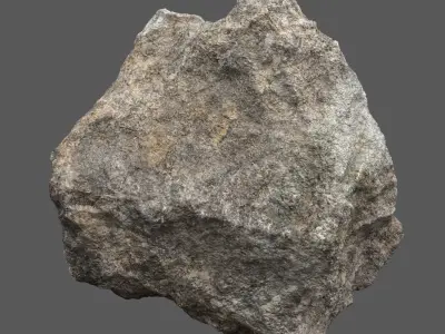 Rubble Trouble - High-Quality 3D Concrete Chunk Set Low-poly 3D model