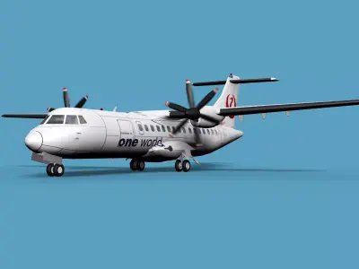 ATR  ATR-42-500 Hokkaido Air System HAC 3D model