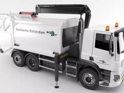 Dutch Garbage truck 3D model
