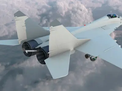  MiG 29 Fighter Aircraft with X-31PM Supersonic Missile(1) 