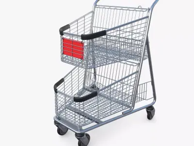 Shopping cart v4 3D model