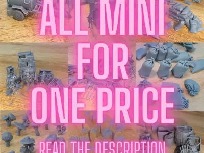 ALL MINIATURE FOR ONE PRICE - READ DESCRIPTION Free 3D print model