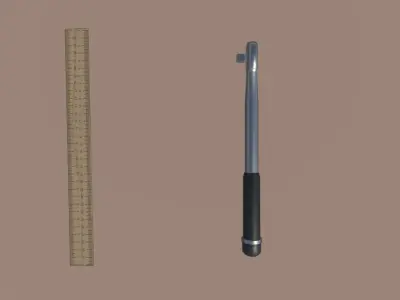 Various tools pack Low-poly 3D model