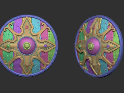 Weapon - Shield Collection High Poly 3D model