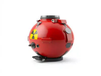 Red Reactor Capsule model pack Low-poly 3D model