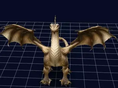 dragon Low-poly 3D model