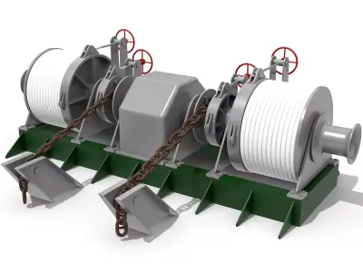 Windlass Anchor Winch 3D model