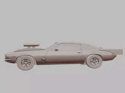 Drag Car 3D Printable  3D print model