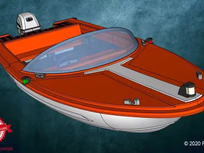 Motorboat Aqua Sports 3D print model