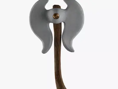 War-Axe Low-poly 3D model