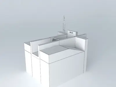 Turbine wooden box with pencil in it Free 3D model