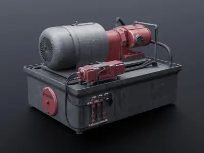 Factory Parts Kitbash 3D model