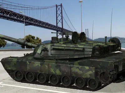 M1 Abrams Tank in multiple formats 3D model