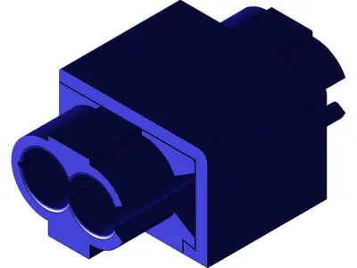 Wire Terminal Connector Collection Low-poly 3D model