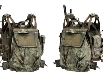 CRYE PRECISION ZIPON 2 PACK PANEL Low-poly 3D model