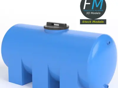 Plastic water storage tank 3D model buy