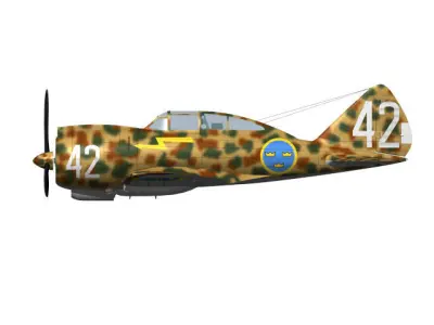 Reggiane Re2000 Falco 3D model