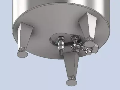ASME BPE Pressure Vessel  Industrial Sanitary Tank 6000 L 3D model