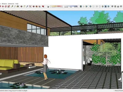 Sketchup Recreational Tourism building C2 3D model
