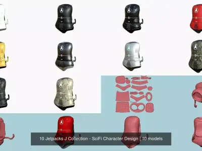 10 Jetpacks J Collection - SciFi Character Design