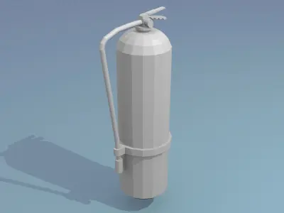 Low poly fire extinguisher Free 3D model