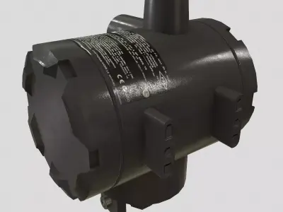 Fisher I2P 100 Electro Pneumatic Transducer Low Poly Low-poly 3D model