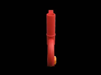 3D Key Game asset Cartoon 3D model