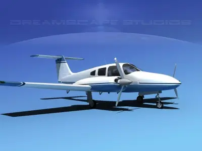 Piper PA-44-180 Seminole V06 3D model