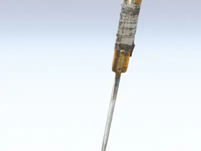 Cleaver High Poly knife 3D model