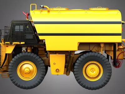 785D Water Tanker Truck 3D model